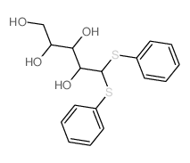 D-Ribose, diphenyl mercaptal structure