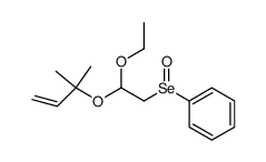 ((2-ethoxy-2-((2-methylbut-3-en-2-yl)oxy)ethyl)seleninyl)benzene Structure