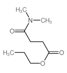 Butanoic acid,4-(dimethylamino)-4-oxo-, propyl ester结构式