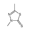 3,5-Dimethyl-1,3,4-thiadiazole-2(3H)-thione结构式