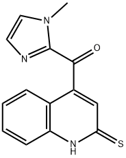 4-(1-甲基-1H-咪唑-2-羰基)喹啉-2-硫醇结构式