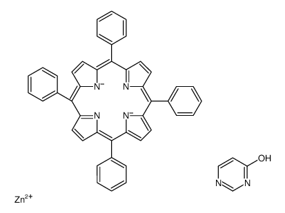 zinc,1H-pyrimidin-6-one,5,10,15,20-tetraphenylporphyrin-22,24-diide Structure