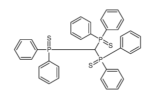 bis(diphenylphosphinothioyl)methyl-diphenyl-sulfanylidene-λ5-phosphane结构式