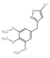 1,2,3-Oxadiazolium,5-hydroxy-3-[(3,4,5-trimethoxyphenyl)methyl]-, inner salt结构式