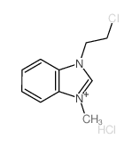 1H-Benzimidazolium, 1- (2-chloroethyl)-3-methyl-, chloride picture