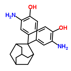 2,2-二(3-氨基-4-羟基苯基)金刚烷结构式