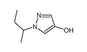 1-butan-2-ylpyrazol-4-ol结构式