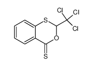 2-trichloromethyl-3,1-benzoxathian-4-thione Structure