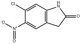 6-chloro-5-nitro-2,3-dihydro-1H-indol-2-one structure