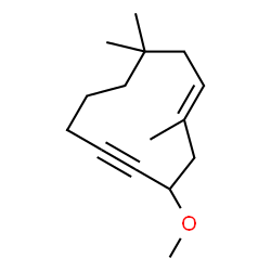 1-Cycloundecen-5-yne,4-methoxy-2,10,10-trimethyl-,(1E)-(9CI) Structure