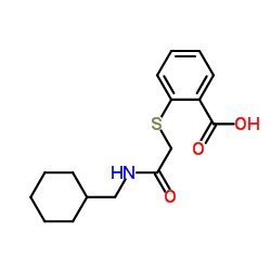 2-[(CYCLOHEXYL-METHYL-CARBAMOYL)-METHYLSULFANYL]-BENZOIC ACID structure