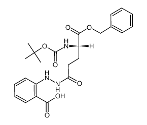 2-[N'-((S)-4-Benzyloxycarbonyl-4-tert-butoxycarbonylamino-butyryl)-hydrazino]-benzoic acid结构式