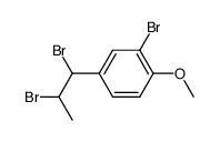 2-bromo-4-(1,2-dibromo-propyl)-anisole Structure