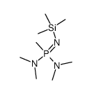 N-trimethylsilyl-methylbis(dimethylaminophosphine) imine Structure