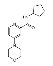 N-cyclopentyl-4-morpholinopicolinamide Structure