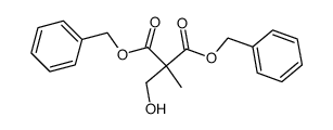 dibenzyl hydroxymethyl(methyl)malonate结构式