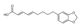 (2E,4E)-9-(3,4-methylenedioxyphenyl)nona-2,4-dienoic acid Structure