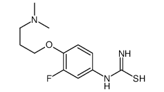 [4-[3-(dimethylamino)propoxy]-3-fluorophenyl]thiourea结构式