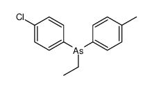 (4-chlorophenyl)-ethyl-(4-methylphenyl)arsane Structure