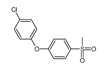 1-(4-chlorophenoxy)-4-methylsulfonylbenzene Structure