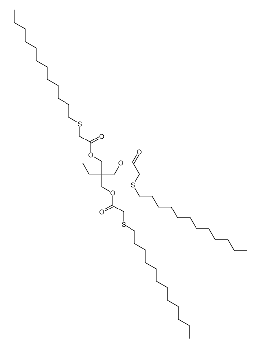 2-[[[(dodecylthio)acetyl]oxy]methyl]-2-ethyl-1,3-propanediyl bis[(dodecylthio)acetate]结构式