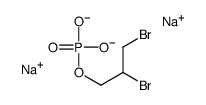 1-Propanol, 2,3-dibromo-, phosphate, sodium salt Structure