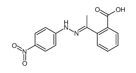 2-[1-(4-nitro-phenylhydrazono)-ethyl]-benzoic acid Structure