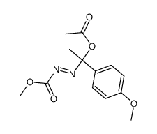 methyl 1-acetoxy-1-(p-methoxyphenyl)diazenecarboxylate结构式