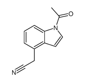 (1-acetyl-indol-4-yl)-acetonitrile Structure