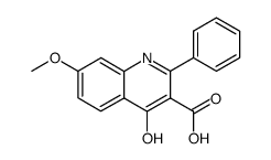 4-hydroxy-7-methoxy-2-phenyl-quinoline-3-carboxylic acid Structure