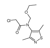 2-chloro-N-(3,5-dimethyl-1,2-thiazol-4-yl)-N-(ethoxymethyl)acetamide结构式