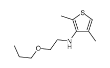 2,4-dimethyl-N-(2-propoxyethyl)thiophen-3-amine结构式