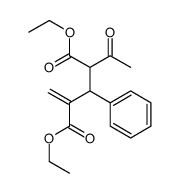 diethyl 2-acetyl-4-methylidene-3-phenylpentanedioate Structure