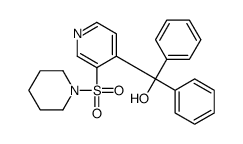 diphenyl-(3-piperidin-1-ylsulfonylpyridin-4-yl)methanol结构式