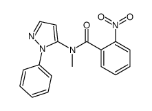 N-methyl-2-nitro-N-(2-phenylpyrazol-3-yl)benzamide结构式