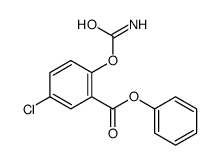 phenyl 2-carbamoyloxy-5-chlorobenzoate结构式