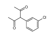 3-(3-chlorophenyl)pentane-2,4-dione Structure