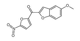 (5-methoxy-1-benzofuran-2-yl)-(5-nitrofuran-2-yl)methanone结构式