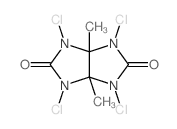 Imidazo[4,5-d]imidazole-2,5(1H,3H)-dione,1,3,4,6-tetrachlorotetrahydro-3a,6a-dimethyl-结构式