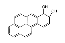 7,8-dihydroxy-7,8-dihydro-8-methylbenzo(a)pyrene结构式