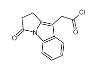 (3-Oxo-2,3-dihydro-1H-pyrrolo[1,2-a]indol-9-yl)-acetyl chloride结构式