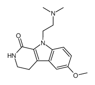 9-(2-dimethylamino-ethyl)-6-methoxy-2,3,4,9-tetrahydro-β-carbolin-1-one结构式