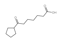 7-cyclopentyl-7-oxoheptanoic acid结构式