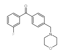 3-FLUORO-4'-MORPHOLINOMETHYL BENZOPHENONE图片