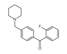 2-FLUORO-4'-PIPERIDINOMETHYL BENZOPHENONE结构式