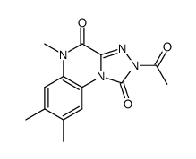 2-Acetyl-5,7,8-trimethyl-2H,5H-[1,2,4]triazolo[4,3-a]quinoxaline-1,4-dione Structure