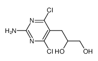 3-(2-amino-4,6-dichloropyrimidin-5-yl)-propane-1,2-diol Structure