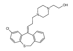 (E)-1-(3-(2-chloro-6,11-dihydrodibenzo(b,e)thiepin-11-ylidene)propyl)-4-(2-hydroxyethyl)piperazine Structure