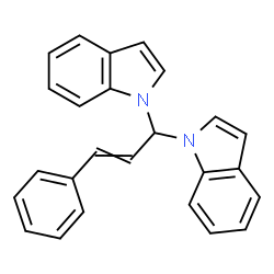 1,1'-(3-phenylallylidene)bis(1H-indole)结构式