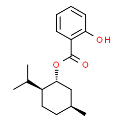 ()(1α,2β,5β)-5-methyl-2-(1-methylethyl)cyclohexyl salicylate Structure